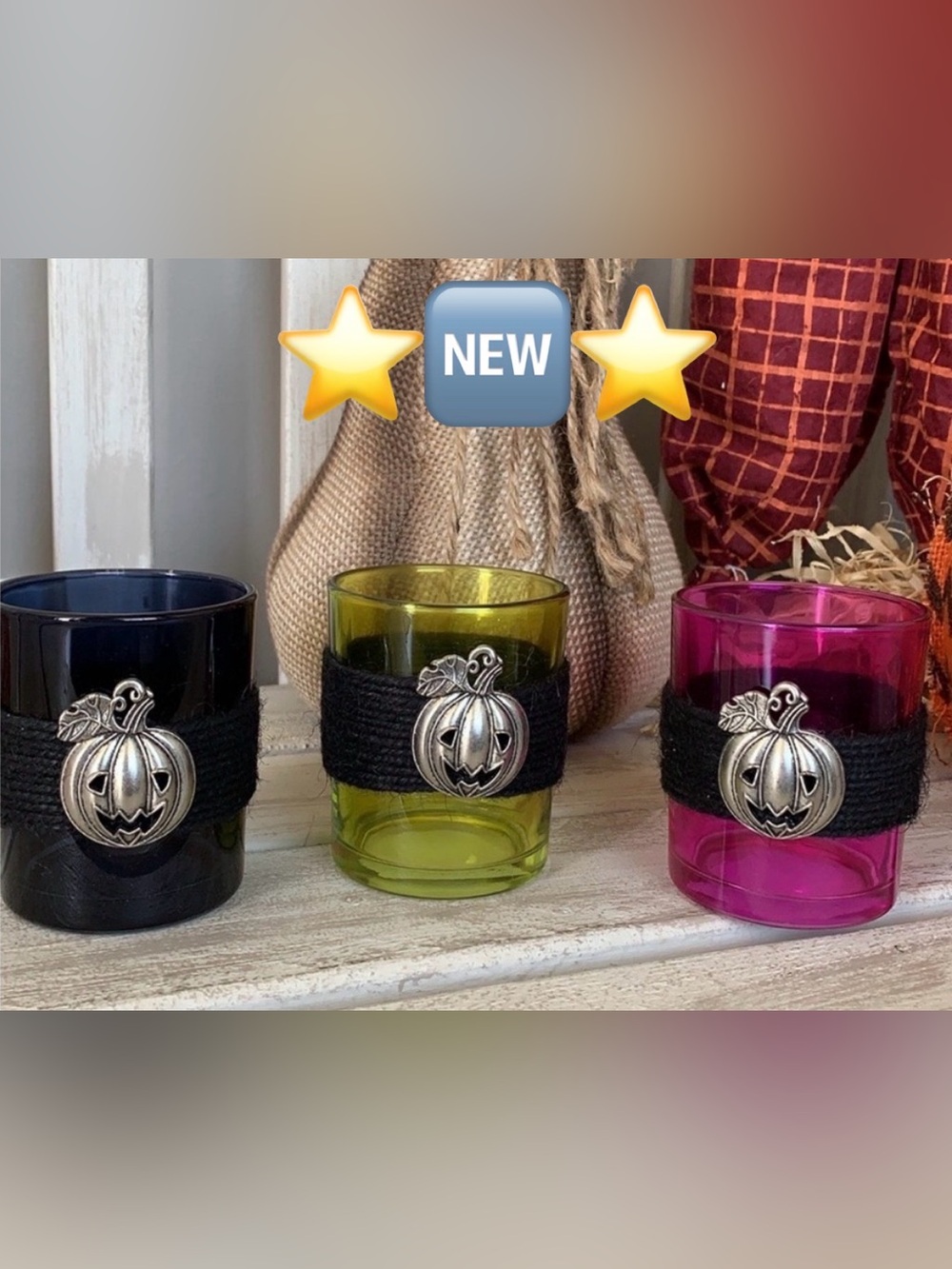 Halloween Candle Holder Set 3pcs 🎃🆕🎃